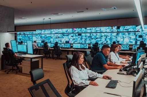 Live remote video monitoring dashboard for security teams
