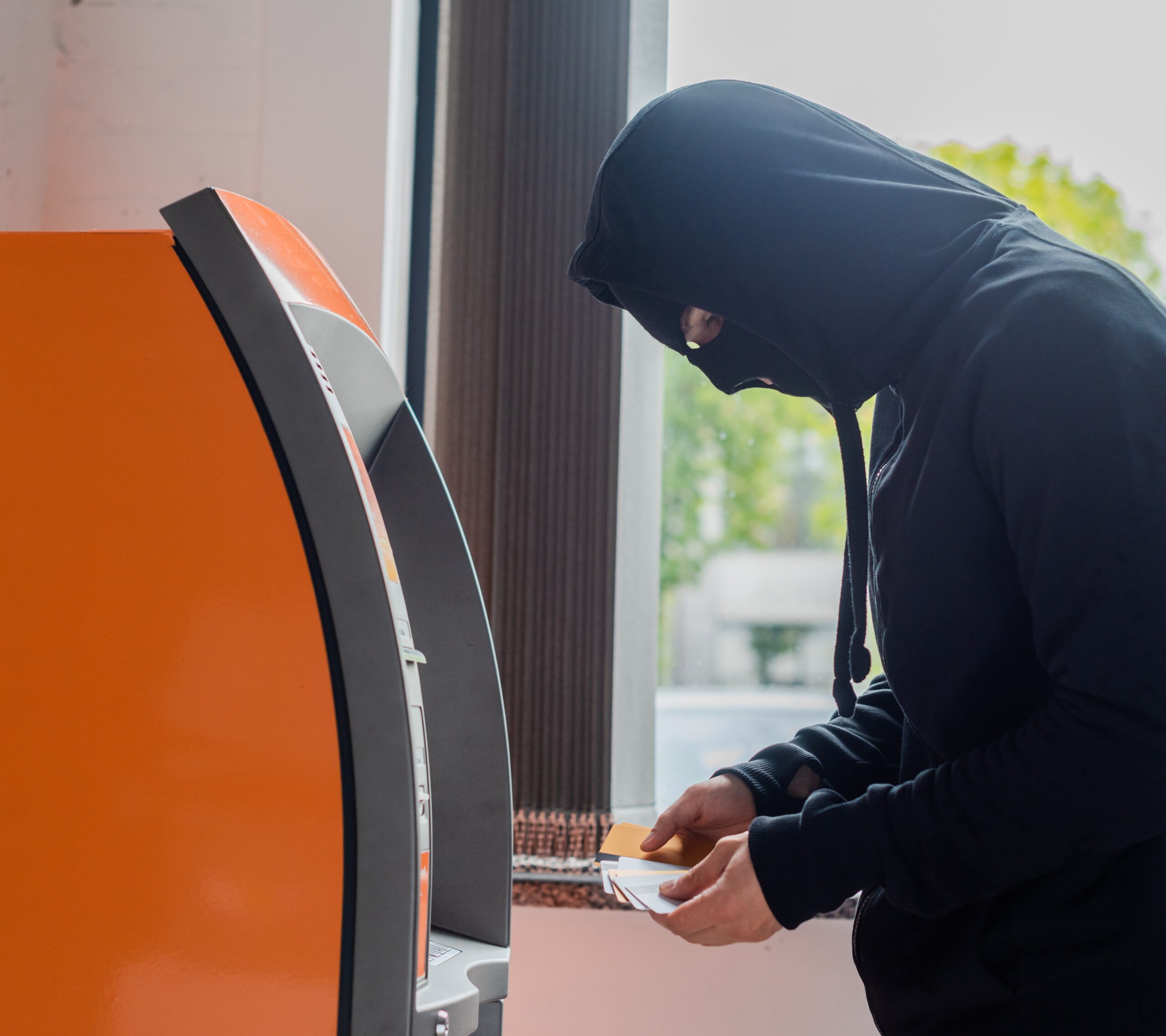 ATM surveillance cameras preventing vandalism
